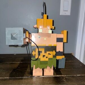 MINECRAFT LEGENDS PORTAL GUARD NETHER GAMING TOY MOVING ACTION PIG